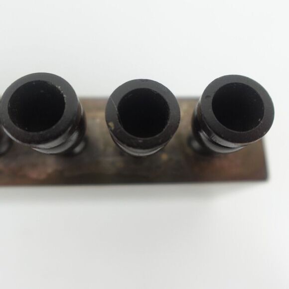 Zodax Heavy Metal Menorah Candle Holder Featuring Made in India - Picture 9 of 16